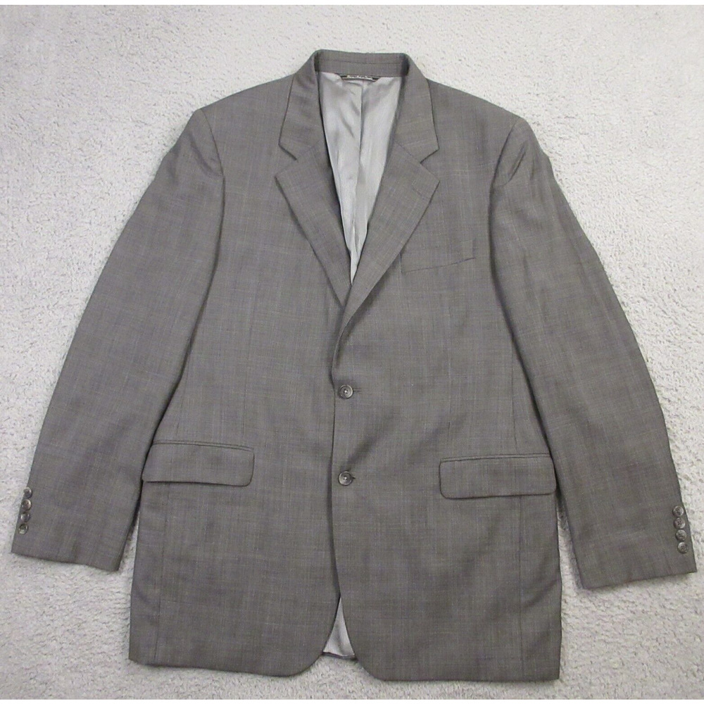 Jack Victor 2-Button Blazer Suit Jacket size 44L Long Super 100s Wool